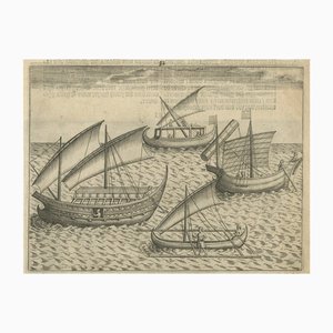 Javanese and Malay Ships Near Bantam, 1611, Paper