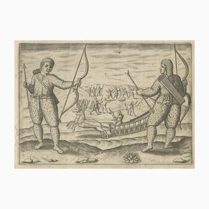 Dutch Arctic Expedition Meets Samoyed Archers Pontanus, 1611, Paper