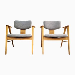 Sillas FB14 Mid-Century modernas de abedul de Cees Braakman para Pastoe, años 50. Juego de 2