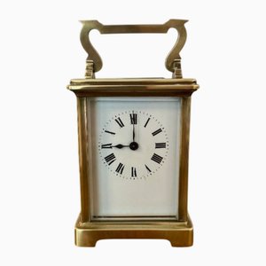 Antique Edwardian Brass Carriage Clock, 1900s