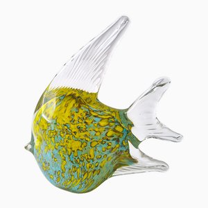 Pez vintage de cristal de Murano hecho a mano, años 70
