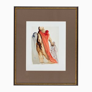 Salvador Dali, Virgils Vorwürfe, 1960, Holzschnitt-Druck