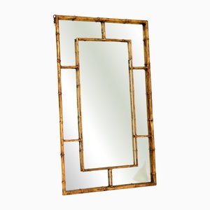 Vintage Italian Gilt Metal Mirror, 1971