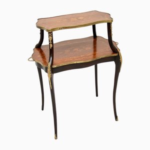 French Inlaid Walnut Etagere, 1870s