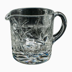 Vintage English Glass Queen Elizabeth II Coronation Jug, 1953