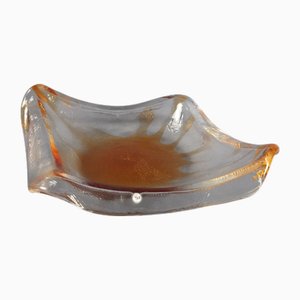 Amber Sommerso Murano Glass Centerpiece from La Murrina, 1970s