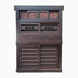 Japanese Mizuya Tansu Kitchen Chest, 1890-1920