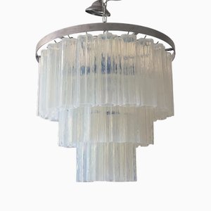 Opal Murano Glass Tronchi Chandelier by Simoeng