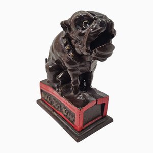 Bulldoggenförmige Spardose, 1980er