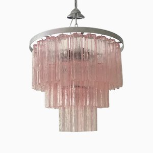 Tronchi Murano Glass Chandelier in Venini Style by Simoeng