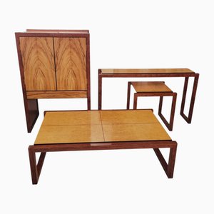 Vintage Minimalist Table Set, 1960s, Set of 4