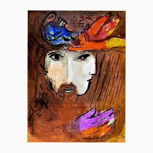 Marc Chagall, David und Bathsheba, 1960, Lithographie