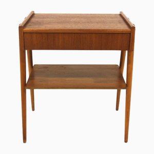 Teak Bedside Table from AB Carlströms, Sweden, 1960s