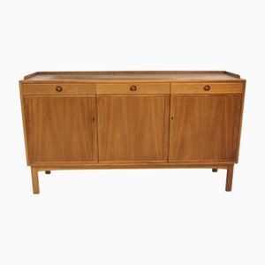 Nussholz Sideboard von Skaraborgs Möbelindustri, Schweden, 1960er
