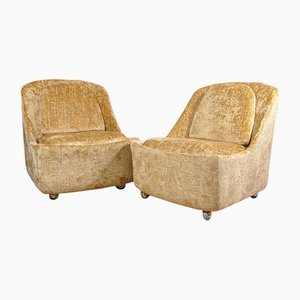 Vintage Space Age German Shell Cocktail Chairs, 1970s, Set of 2