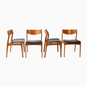 Teak Armchairs by P. E. Jørgensen for Farsø Stolefabrik, 1960s, Set of 4