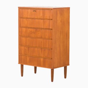 Cajonera danesa Mid-Century de teca, años 60
