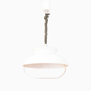 Lampada da soffitto bianca, Italia, anni '70