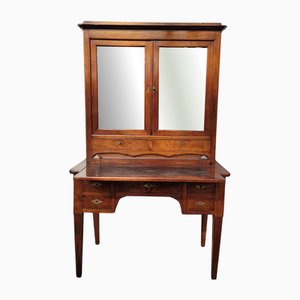 Directoire Bonheur du Jour Schreibtisch aus Mahagoni & Leder, Frankreich, 19. Jh.