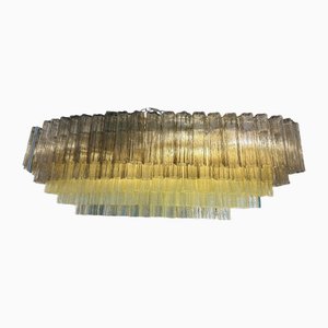Large Murano Glass Chandelier in Gold by Simoeng for Simoeng
