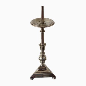 Silver-Plated Bronze Candleholder, France, 19th Century