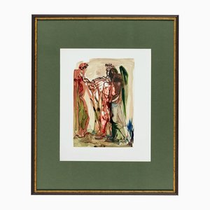 Salvador Dali, The Proud Ones, 1960, Woodcut Print, Framed