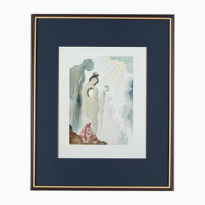 Salvador Dali, The Second Terrace, 1960, Woodcut Print, Framed