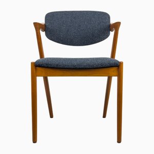 Model 42 Chair in Teak by Kai Kristiansen for Schou Andersen, 1960s