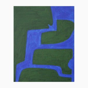 Bodasca, Ultramarine Blue and Organic Green, 2025, Acrylic on Canvas