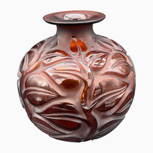 Amber Glass Sophora Vase by R. Lalique, 1926