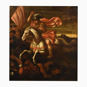 Antonio Tempesta, Saint James Religious Tempest, 1620, Oil on Canvas, Framed