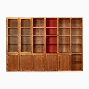 Unidad de pared modular de pino, años 50