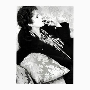 Elisabetta Catalano, Silvana Mangano sur le tournage du Film Family Group de Luchino Visconti, 1974, Tirage Gélatino-Argent