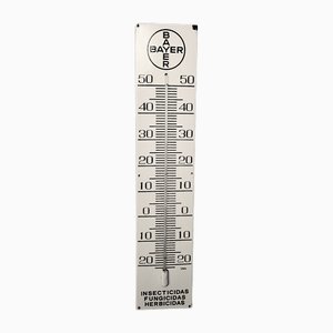 Emailliertes Werbethermometer von Bayer, 1950er