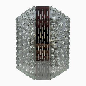 Space Age Chrome and Glass Bubble Wall Lamp from Hustadt Leuchten, 1960s