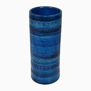 Rimini Blue Vase by Aldo Londi for Bitossi, Italy, 1960s