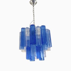 Himmelblauer Tronchi Murano Glas Kronleuchter von Simoeng für Simoeng