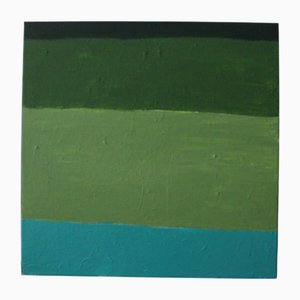 Bodasca, Abstrakter Emerald Horizon, 2025, Leinwand