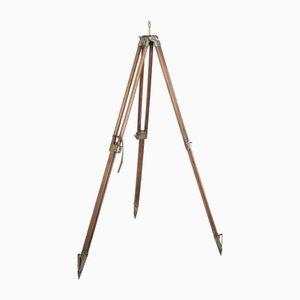Vintage Oak Tripod Stand, 1940s