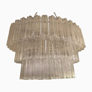 Ovaler transparenter Tronchi Murano Glas Kronleuchter von Simoeng für Simoeng