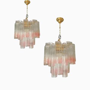 Vanished Pink Tronchi Chandeliers by Simoeng for Simoeng, Set of 2