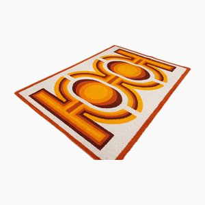 Vintage Space Age Rug by Verner Panton, 1970s
