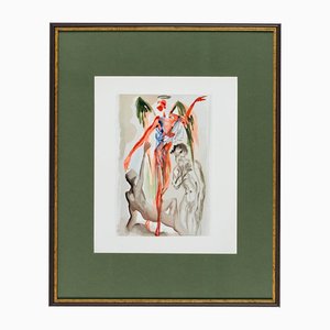 Salvador Dali, The Barthly Paradise, 1960, Woodcut Print, Framed