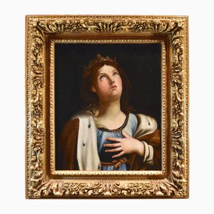Guido Reni, Heilige Katharina von Alexandria Reni, 1650, Öl auf Leinwand, Gerahmt