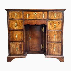 Antique Gerfian Walnut Kneehole Desk, 1730s