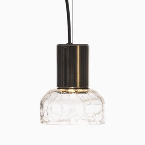 Crackle S1 Sculptural Hand Blown Glass Pendant Light by Alex Fitzpatrick for Adesignstudio