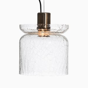 Crackle S5 Sculptural Hand Blown Glass Pendant Light by Alex Fitzpatrick for Adesignstudio