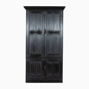 Large Antique English Pine Housekeepers Cabinet, 1880