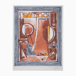 Mohammed Azouzi, Abstract Composition, Lithograph