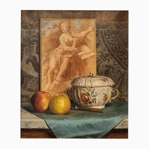 Henri Bérengier, Still Life, 1938, Oil on Canvas, Framed